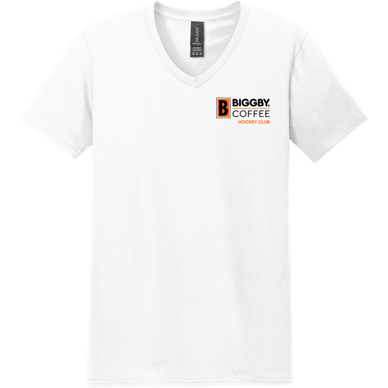Biggby Coffee Hockey Club Softstyle V-Neck T-Shirt