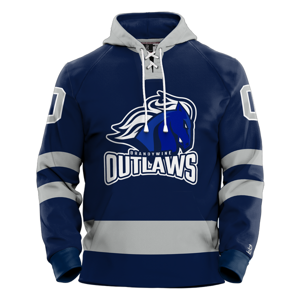 Brandywine Outlaws Adult Sublimated Retro Hoodie