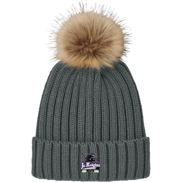 Old Bridge Jr. Knights Faux Fur Pom Beanie