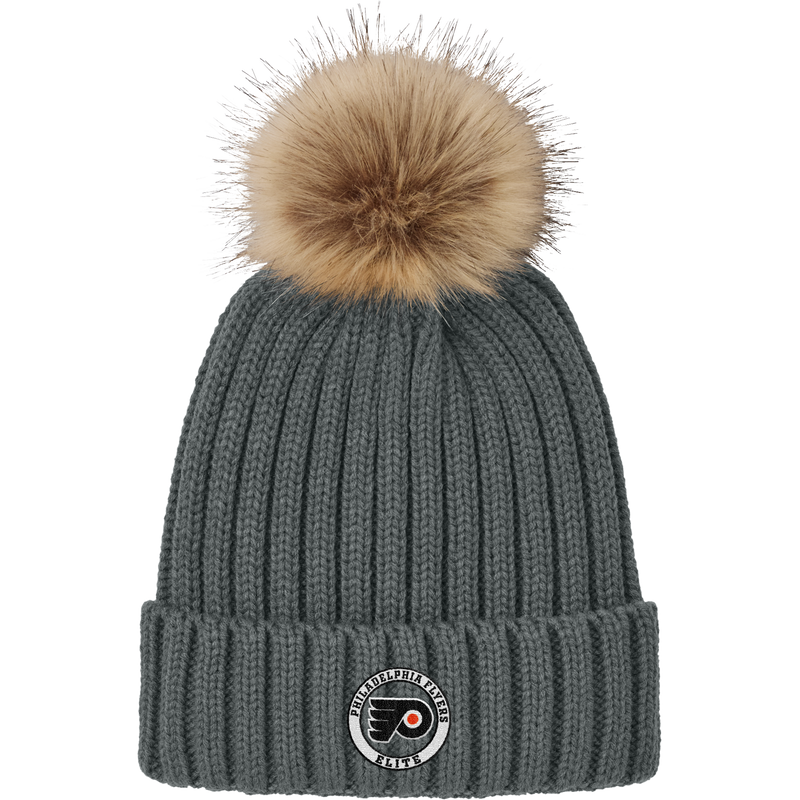 Philadelphia Flyers Elite Faux Fur Pom Beanie