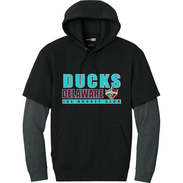Delaware Ducks Tough Fleece Layered Hoodie