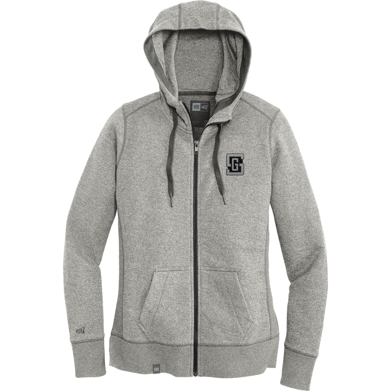 Gregory Schaefer New Era Ladies French Terry Full-Zip Hoodie