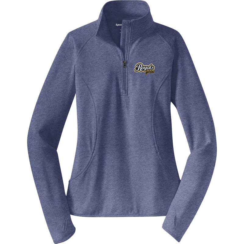 Royals Girls Ladies Sport-Wick Stretch 1/4-Zip Pullover
