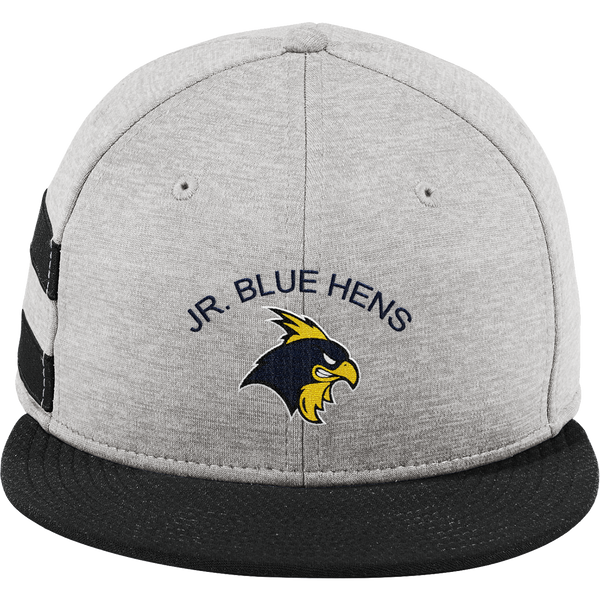 Delaware Jr. Blue Hens New Era Shadow Heather Striped Flat Bill Snapback Cap