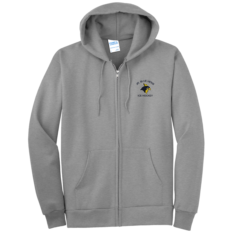 Delaware Jr. Blue Hens Tall Essential Fleece Full-Zip Hooded Sweatshirt