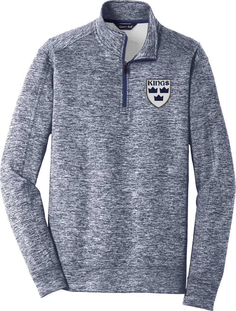 North Jersey Kings PosiCharge Electric Heather Fleece 1/4-Zip Pullover