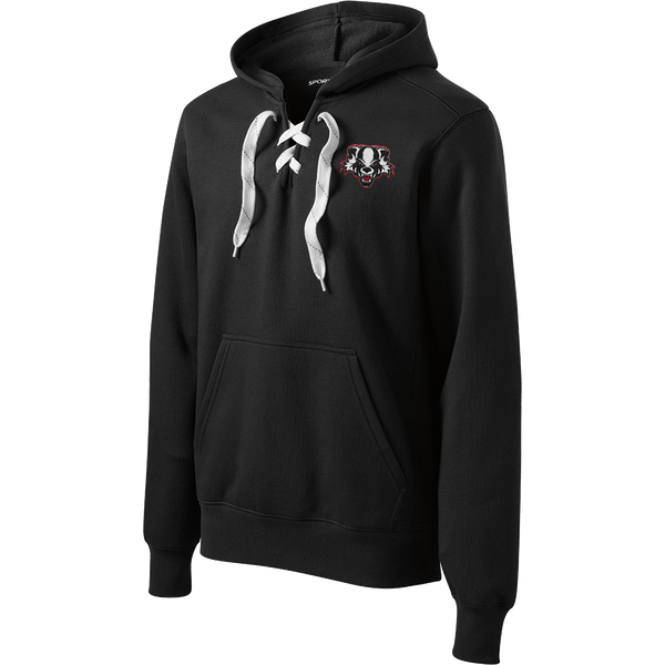 Scary Badgers Lace Up Pullover Hooded Sweatshirt