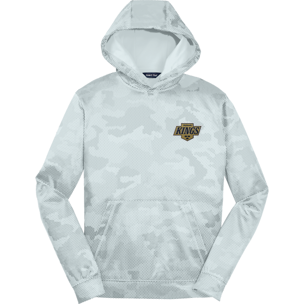 Skylands Kings Youth Sport-Wick CamoHex Fleece Hooded Pullover
