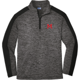 Mount St. Charles Youth PosiCharge Electric Heather Colorblock 1/4-Zip Pullover